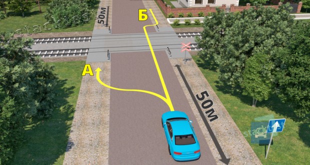 Разрешено ли водителю красного автомобиля высадить пассажира вблизи железнодорожного переезда?