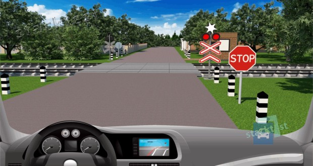 В чём Вы должны убедиться, подъехав к железнодорожному переезду?