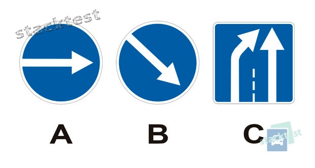 Какой знак обязывает водителя объехать препятствие справа?