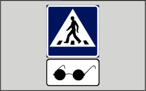 Какие требования следует выполнять на нерегулируемом пешеходном переходе, обозначенном этим знаком и табличкой с дополнительной информацией?