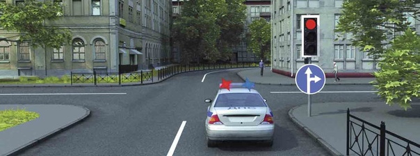В данной ситуации водитель автомобиля с включенными проблесковыми маячками: