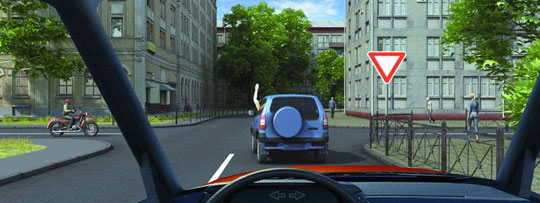 Поднятая вверх рука водителя легкового автомобиля является сигналом, информирующим Вас о его намерении: