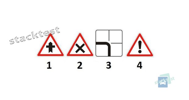 Какой из представленных дорожных знаков устанавливается перед перекрестком равнозначных дорог?