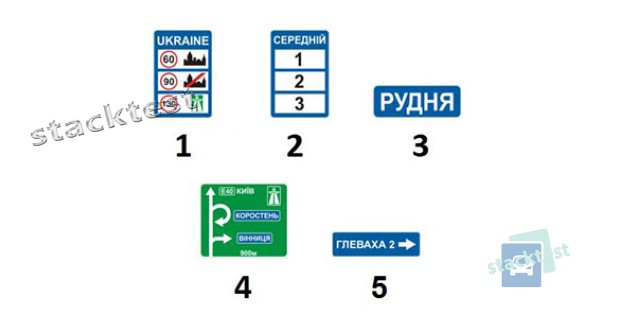 На якому із зображених дорожніх знаків може змінюватися інформація?