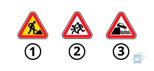 Какой из представленных дорожных знаков устанавливается дважды перед опасными участками дороги в населенных пунктах?